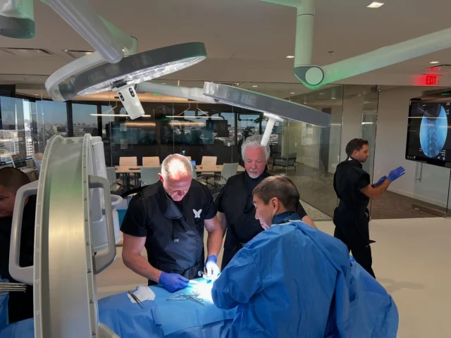 Dr. Strenge recently was invited to the new Dallas headquarters for Spineart helping to evaluate updated instrumentation and sizing for the Baguera C ADR (Artificial Disc Replacement). He has already implanted several of the devices as part of the one and two level US IDE trial.  Dr. Strenge was accompanied by Dr. Pierce Nunley from Shreveport and Dr. Robert Tatsumi from Portland.  The Baguera will hopefully be FDA approved for use in the US soon.  It has been approved for use in Europe for several years.