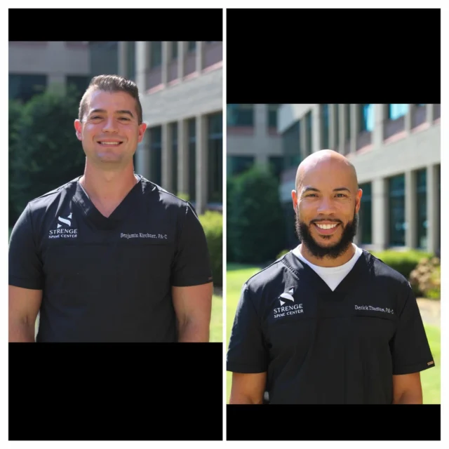 Did you know, Physician Assistants practice medicine, diagnose and treat illnesses, assist in surgery, write prescriptions and so much more? We are so very blessed and thankful to have Ben Kirchner PA-C and Derick Thomas, PA-C at Strenge Spine Center. Thank you for all you do in caring for our patients! #HAPPYPAWEEK 🩺🤗